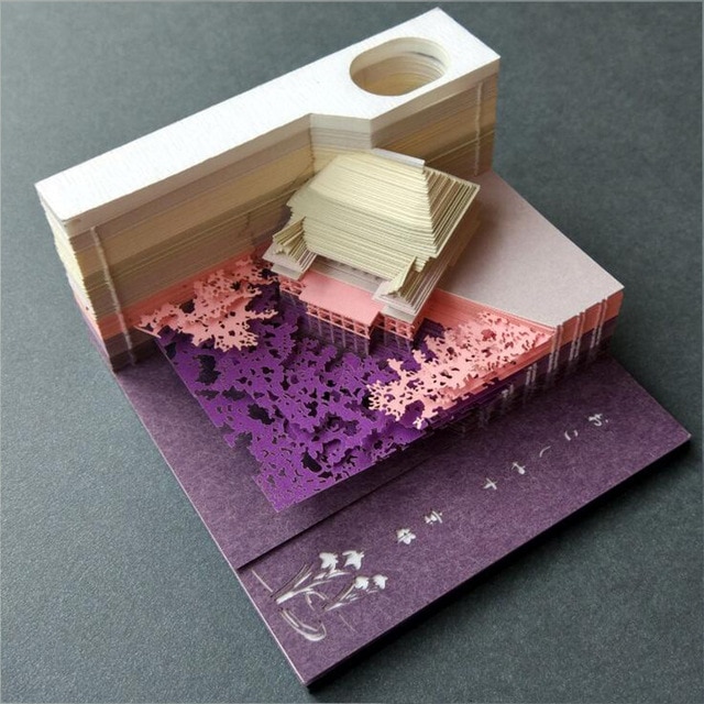 Omoshiroi Block 3D Memo Pads Novelty World Famous Buildings Model Notes Design Christmas Gift 1.jpg 640x640 1 - ®OMOSHIROI Block