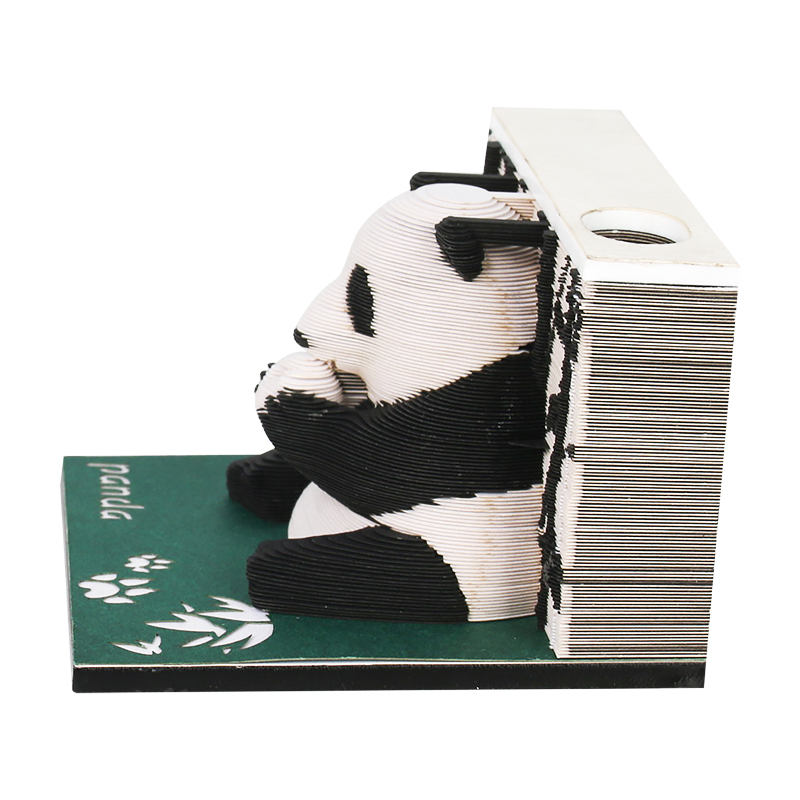Panda Omoshiroi Block 3D Memo Pad Paper Model
